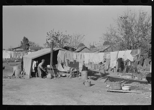 Home of former white labor contractor, now general day laborer, Weslaco, Texas