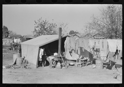 Untitled photo, possibly related to: Home of former white labor contractor, now general day laborer, Weslaco, Texas