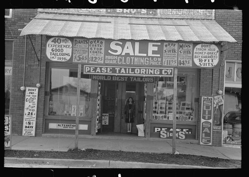 Untitled photo, possibly related to: Clothing store, Merigold, Mississippi
