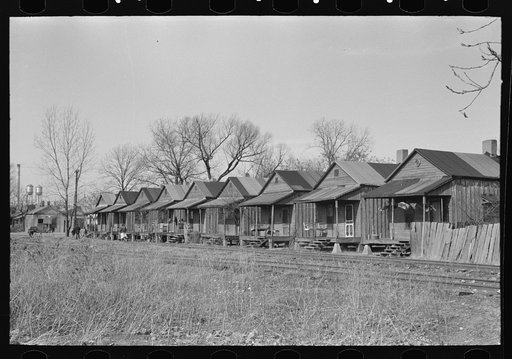 Housing across the railroad tracks, Greenville, Mississippi