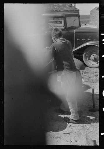 Untitled photo, possibly related to: Son of migrant auto wrecker, Corpus Christi, Texas
