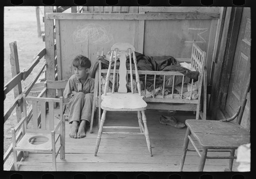 Front porch of Mexican family living around corral, San Antonio, Texas