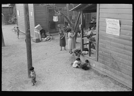 Front of corral in Mexican section, San Antonio, Texas