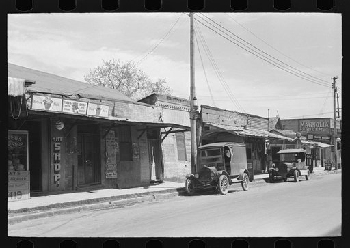 Untitled photo, possibly related to: Street scene in Mexican district of San Antonio, Texas