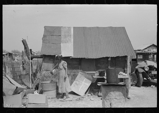 Rear view of Mexican house, San Antonio, Texas