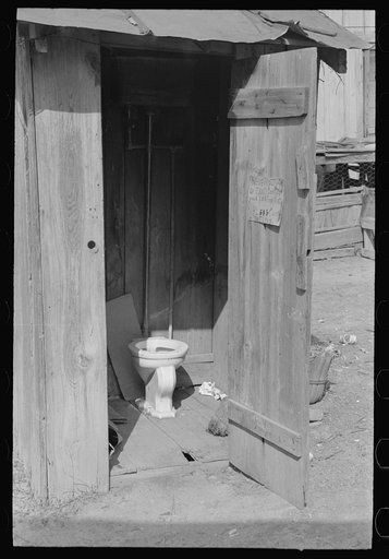 Untitled photo, possibly related to: Privy and corral in Mexican district, San Antonio, Texas