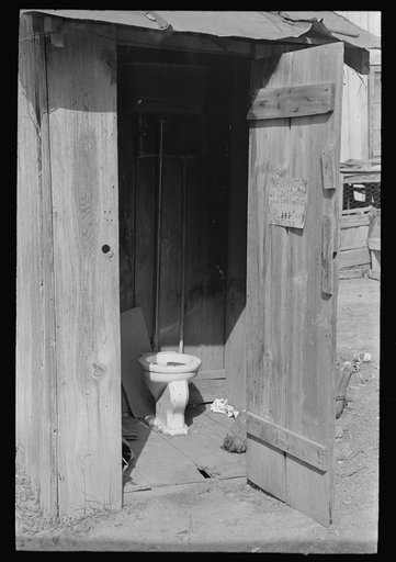 Privy and corral in Mexican district, San Antonio, Texas