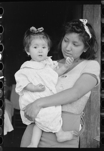 Untitled photo, possibly related to: Mexican baby with sister, San Antonio, Texas