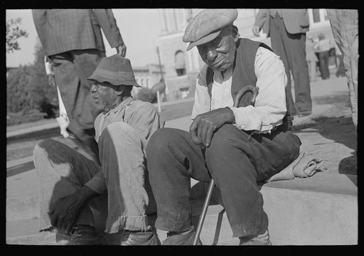 Untitled photo, possibly related to: Old Negro men, Marshall, Texas
