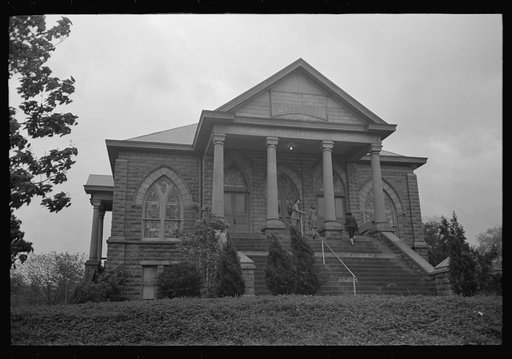 People entering the church, Sunday morning, San Augustine, Texas