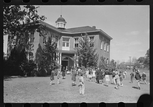 Schoolchildren at play, San Augustine, Texas
