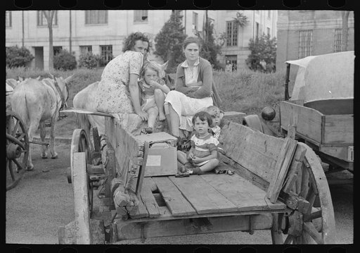 Untitled photo, possibly related to: Farmer's family in town, Saturday afternoon, San Augustine, Texas