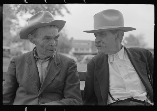 Untitled photo, possibly related to: Old timers in front of courthouse, San Augustine, Texas