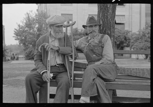 Oldtime residents of San Augustine County in town, San Augustine, Texas
