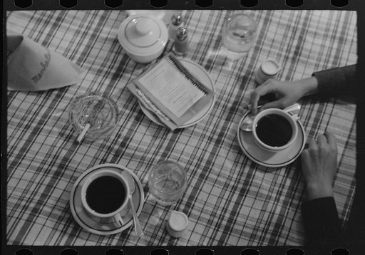 Untitled photo, possibly related to: After dinner coffee, restaurant, Lufkin, Texas