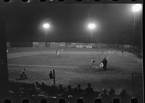 Night baseball, Marshall, Texas