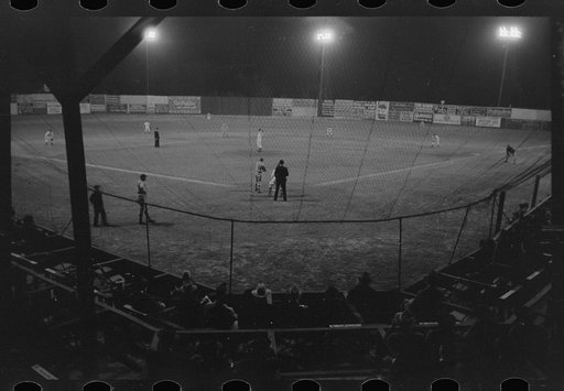 Untitled photo, possibly related to: Night baseball, Marshall, Texas