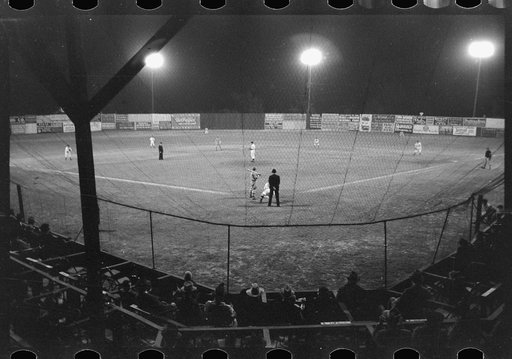 Night baseball, Marshall, Texas