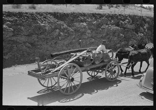 Tanking equipment wagon near Marfa, Texas