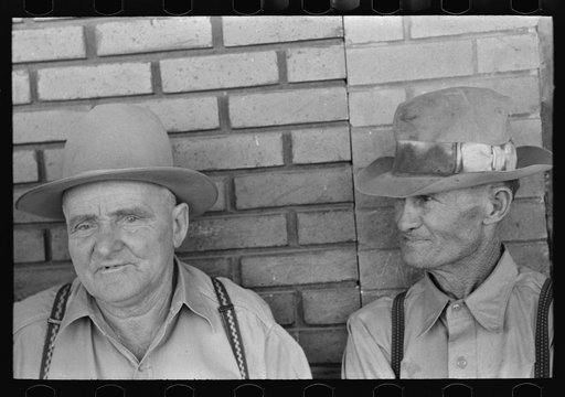 Farmers in town, Spur, Texas
