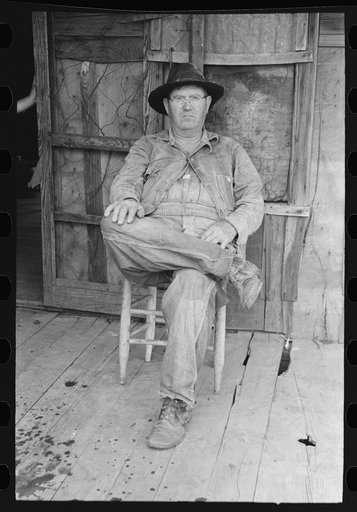 Tenant farmer near Warner, Oklahoma