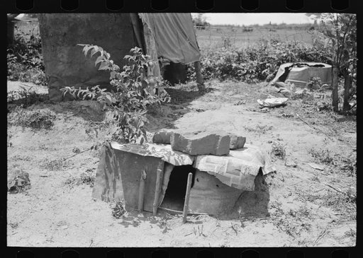 Chicken coop of agricultural day laborer near Webber Falls, Muskogee County, Oklahoma
