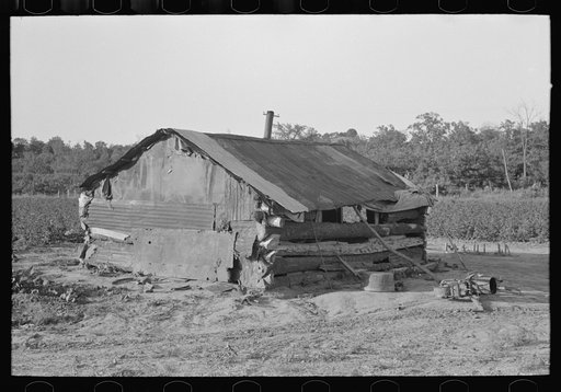 Home of Indian agricultural day laborer, McIntosh County, Oklahoma