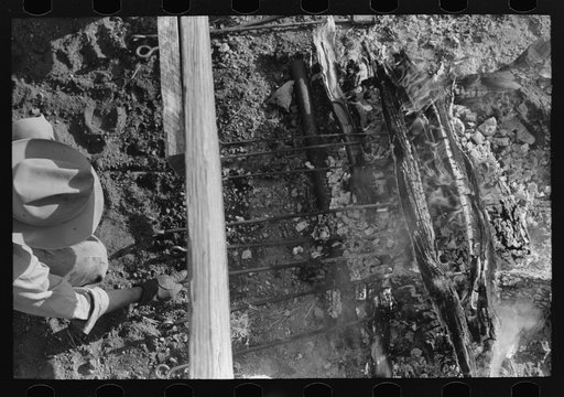 Untitled photo, possibly related to: Scene in branding pen at roundup near Marfa, Texas