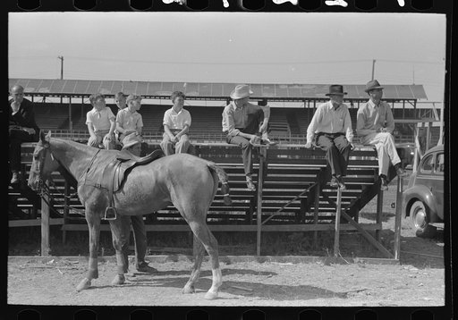 Scene at polo match, Abilene, Texas