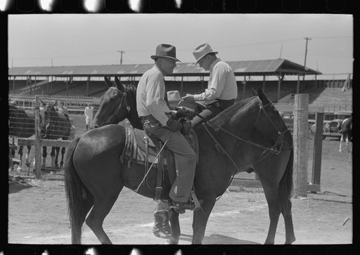 Officials at the polo match, Abilene, Texas