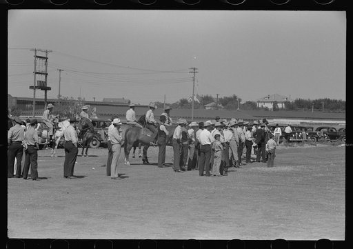 Watching polo match, Abilene, Texas