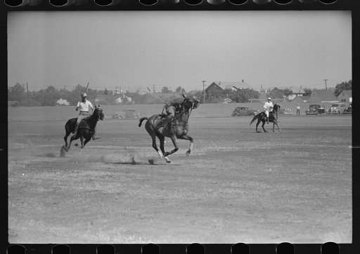 Activity during polo match, Abilene, Texas