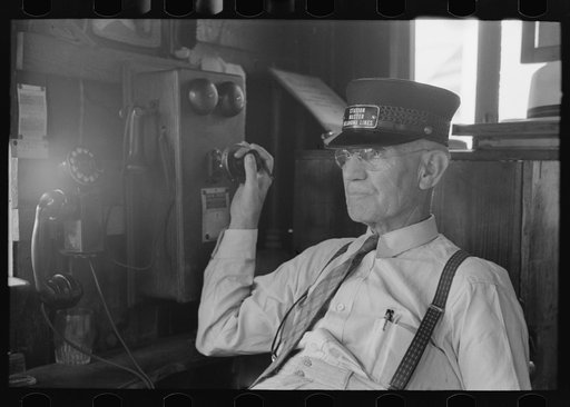 Station master, streetcar terminal, Oklahoma City, Oklahoma
