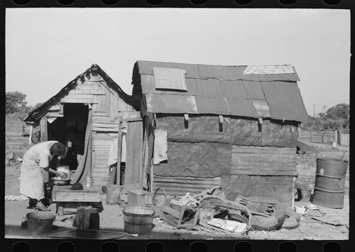 Home of family in May's Avenue camp, Oklahoma City, Oklahoma