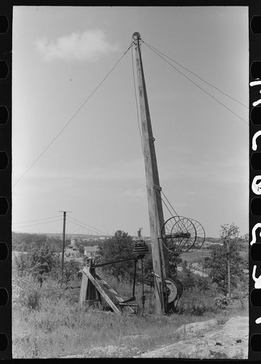 Pumping rig, Seminole oil field, Oklahoma
