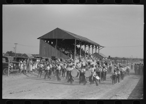 Local band at 4-H Club fair, Cimarron, Kansas