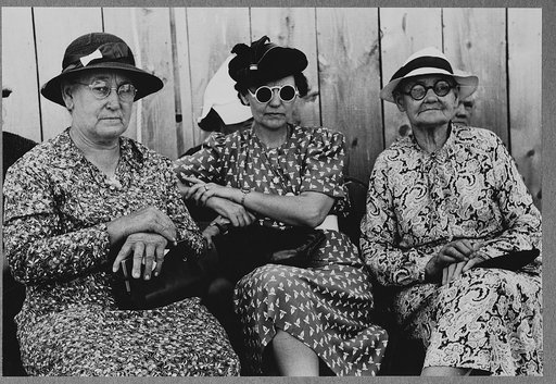 Women at 4-H Club fair, Cimarron, Kansas