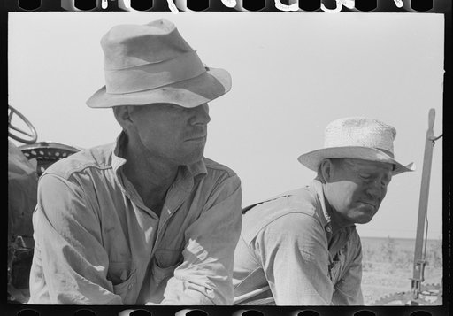Untitled photo, possibly related to: One of the Davidson brothers who own a cooperative well made possible by FSA (Farm Security Administration) loan, Gray County, Kansas