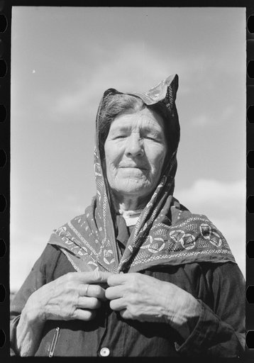 Old Spanish-American woman, Taos County, New Mexico