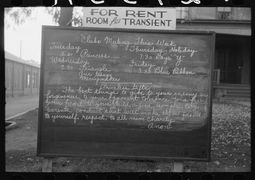 Untitled photo, possibly related to: Bulletin board, Newton, New Jersey