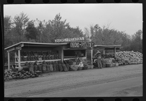 Roadside market near Greenfield, Massachusetts