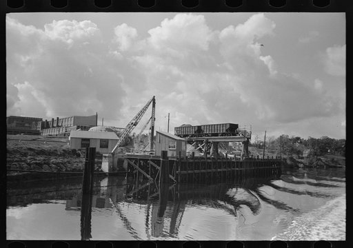 Industrial plant on the banks of the Port of Houston, Houston, Texas