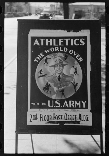 Sign in front of post office, Taylor, Texas