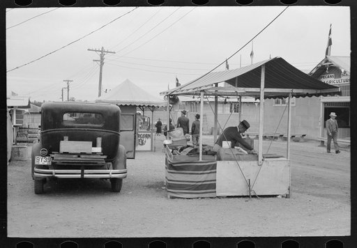 Untitled photo, possibly related to: Family at Gonzales, Texas, county fair