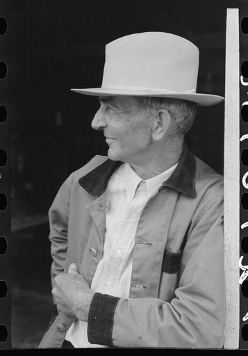 Texas farmer and stockman, county fair, Gonzales, Texas