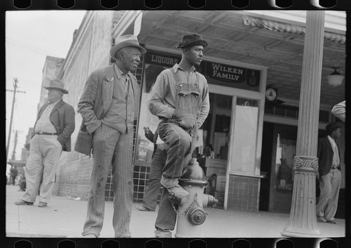 Untitled photo, possibly related to: Negroes on street corner, Waco, Texas