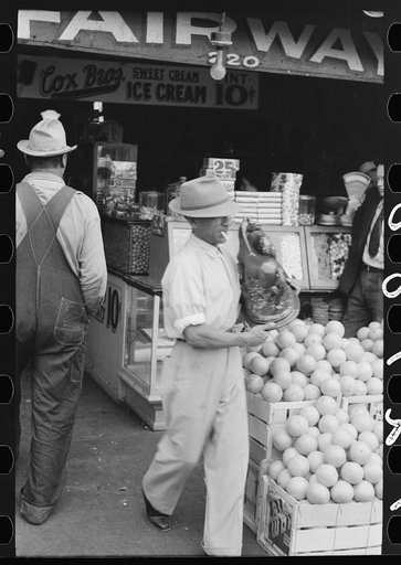 Untitled photo, possibly related to: Street scene, Waco, Texas