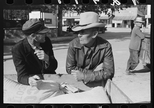 Untitled photo, possibly related to: Men in market square, Waco, Texas