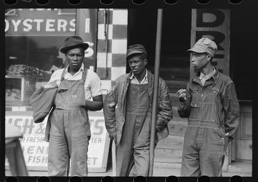 Negroes in market square, Waco, Texas