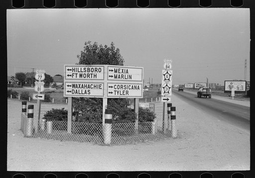 Highway junction, Waco, Texas
